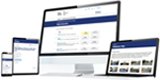Multiple screen devices displaying elearning in progress